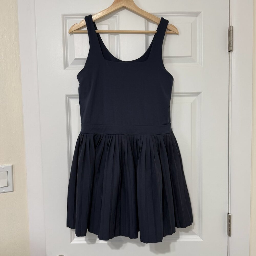 all in motion Navy Blue Pleated Mini Dress